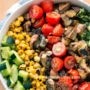 Vegan Bowl Attack! Grilled Romaine Chop Salad