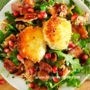 Wild Rice & Arugula Salad with Bacon & Fried Goat Cheese